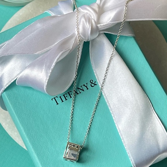 Tiffany & Co. Square Love Pendant 16” NEW with Tiffany...